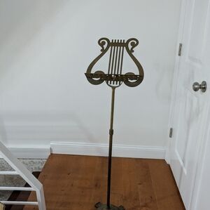 Vintage Brass Music Note Stand